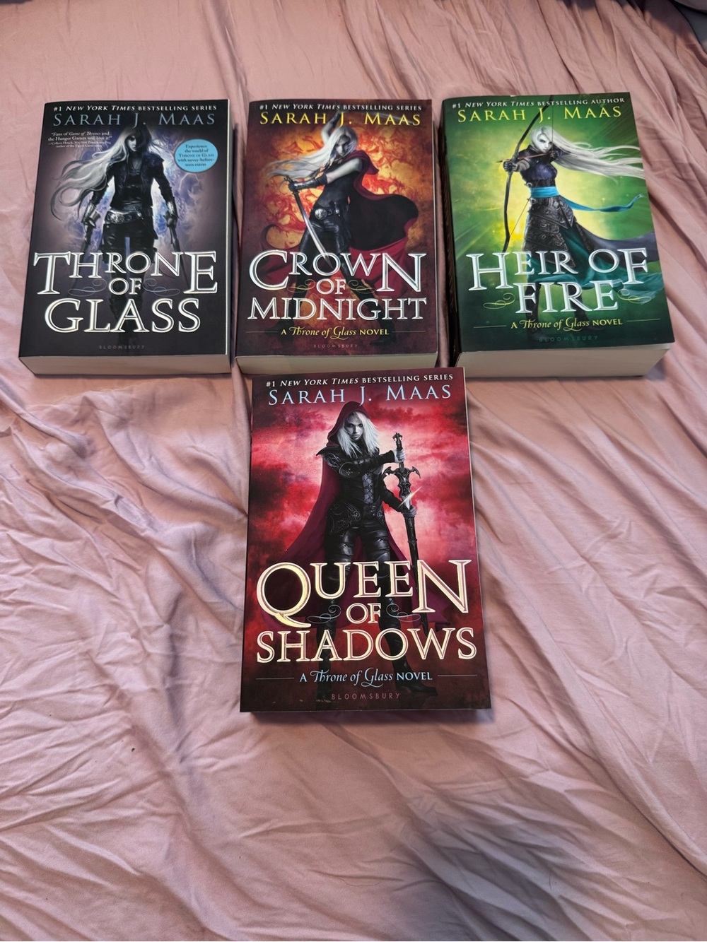 Throne of Glass Series Books 1-4 by Sarah J. Maas Paperback OOP